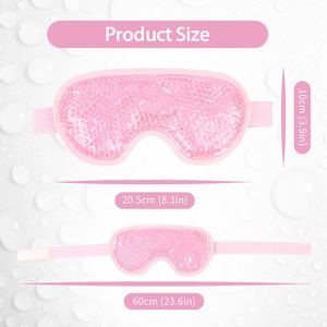 Masque pour les yeux chauffant, perles de gel, masque rafraîchissant, compresse chaude et froide pour un bon sommeil, soulagement des cernes - Product Image 3