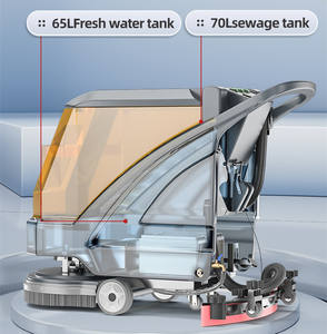 Máquina de Limpeza de Piso com Bateria de Mármore para Armazém, Lavadora de Piso Manual com Escova - Product Image 4