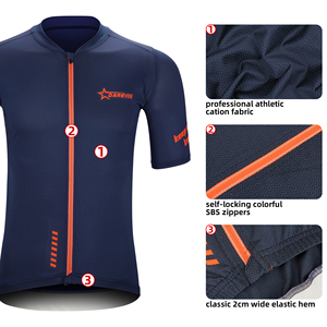 Maillot de cyclisme Darevie Spring Summer 7 couleurs, manches courtes, tissu cationique, unisexe - Product Image 4
