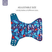 Elinfant Nouveau design personnalisé Couches lavables Couches lavables de poche Couches lavables réutilisables en tissu réglable pour bébé