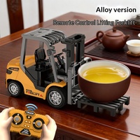 Mini-excavatrice et camion benne en alliage 1:64 pour véhicule d'ingénierie télécommandé, grue jouet prête à l'emploi intérieur-extérieur