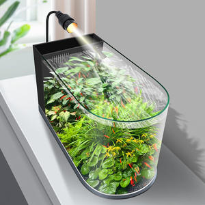 Acuario de Lujo de Vidrio Curvo <span class=keywords><strong>para</strong></span> Escritorio, Diseño de una Pieza, Ecológico, <span class=keywords><strong>para</strong></span> Peces Betta y Goldfish, Novedad 2026, <span class=keywords><strong>para</strong></span> Comedor y Dormitorio - Product Image 4