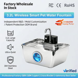 Fontaine à eau pour chat en acier inoxydable 304 sans BPA, grande capacité 2,2 L, compatible <span class=keywords><strong>lave</strong></span>-<span class=keywords><strong>vaisselle</strong></span>, fontaine à eau professionnelle pour animaux <span class=keywords><strong>de</strong></span> compagnie, <span class=keywords><strong>prix</strong></span> d'usine - Product Image 1