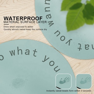 Tapete de <span class=keywords><strong>Yoga</strong></span> Personalizado Sansd en Azul, Verde, Negro y Beige, de 5mm, con Forma de Cápsula, Curva, Arco, Óvalo, Píldora, Puente de PU, Doble Arco - Product Image 6