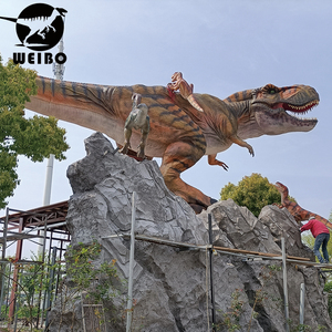 Dinosaurio <span class=keywords><strong>Animatrónico</strong></span> T-Rex Realista Hecho en Fábrica con Materiales de Acero y Silicona para Parques de Aventuras, Hogares y Zonas Infantiles - Product Image 1