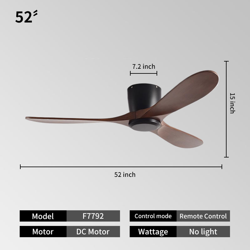 52INCH-Black + ไม้