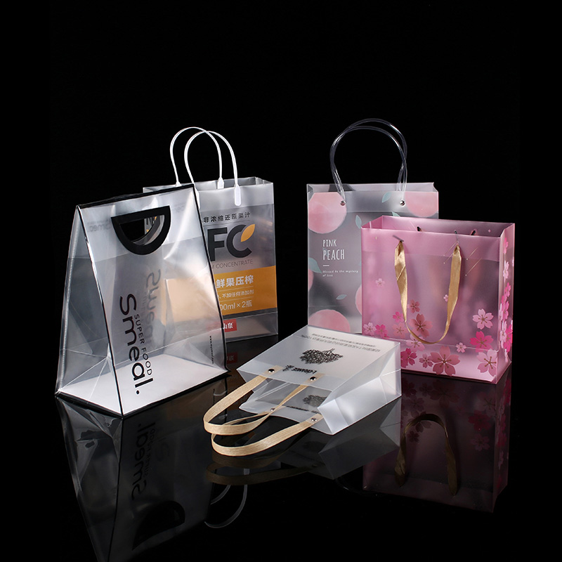 Gift Bag, Promotional Clear Transparent PP Shopping Bag Hard Plastic Bag, Pp Tote Bag, Square Bottom