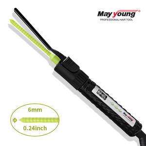 Fer à boucler ultra-fin 6 <span class=keywords><strong>mm</strong></span> (0,24 pouce) pour perruques BJD, avec écran LCD et chauffage rapide - Product Image 2