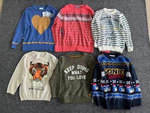 La 2024 nuovissima collezione di negozi del fornitore ha mescolato cardigan usati e maglioni Pullover per bambini top di abbigliamento Free Size - Product Image 2