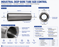 Entretoise en tube d'acier sans soudure, chanfreinage et ébavurage personnalisés des extrémités de tuyaux, fabricant OEM sur mesure