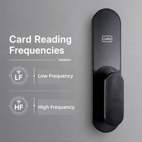 Cerradura de Hotel RFID de Baja y Alta Frecuencia con Tarjeta/Llave de Aluminio para Desbloqueo, Opcional con Cuerpo de 5 Pestillos y Modos de Gestión Dual