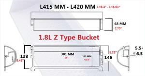 Sistemas de Cangilones Transportadores en Z, Cangilón Transportador de 1.8L, Cangilón Elevador de Plástico Tipo Z - Product Image 6