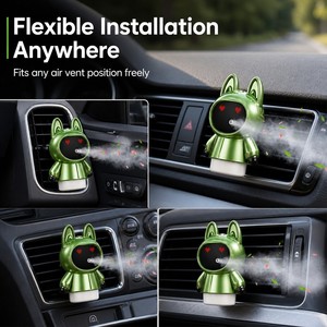 Cute Cartoon <strong>Car</strong> Vent Aroma <strong>Diffuser</strong> <strong>Refillable</strong> Essential Oil Bottle for Holiday Creative Gift Fits All Air Outlets - Product Image 5