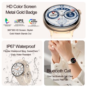 Étui en silicone liquide DR16 IP68 pour tracker d'activité intelligent avec écran en verre, assistant vocal IA, réponse aux appels, réveil (Android) - Product Image 4