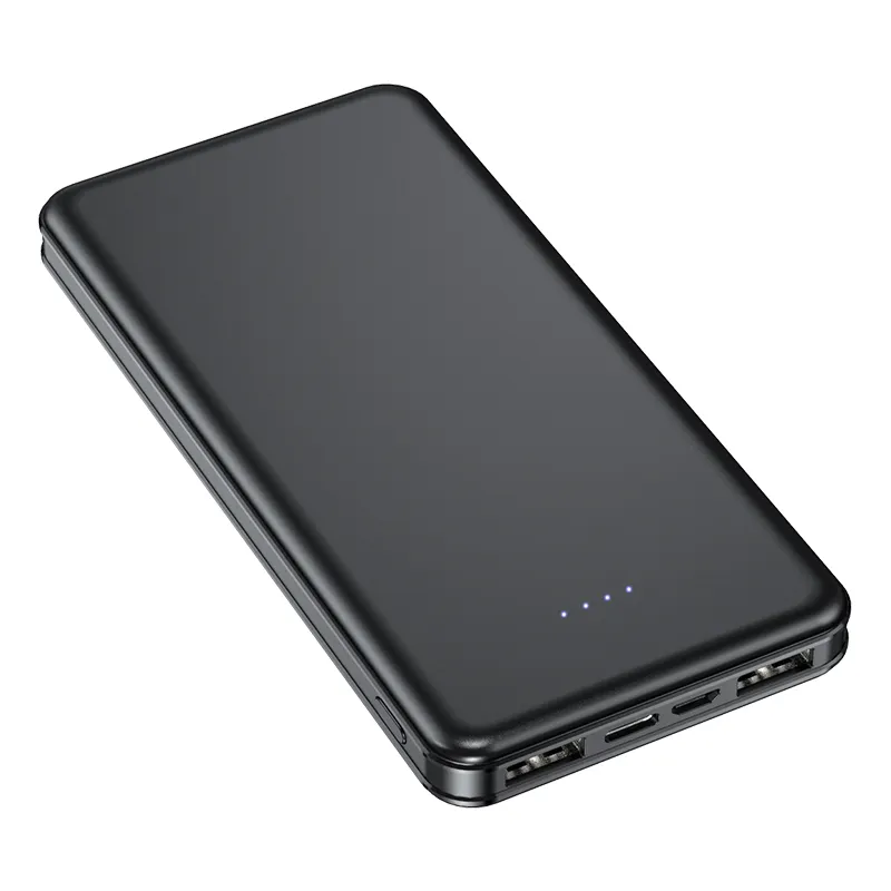 10000Mah Mini Power Bank Dual Usb 5v2a External Battery Portable Charger Ultra Slim Rohs Power Bank 10000mah
