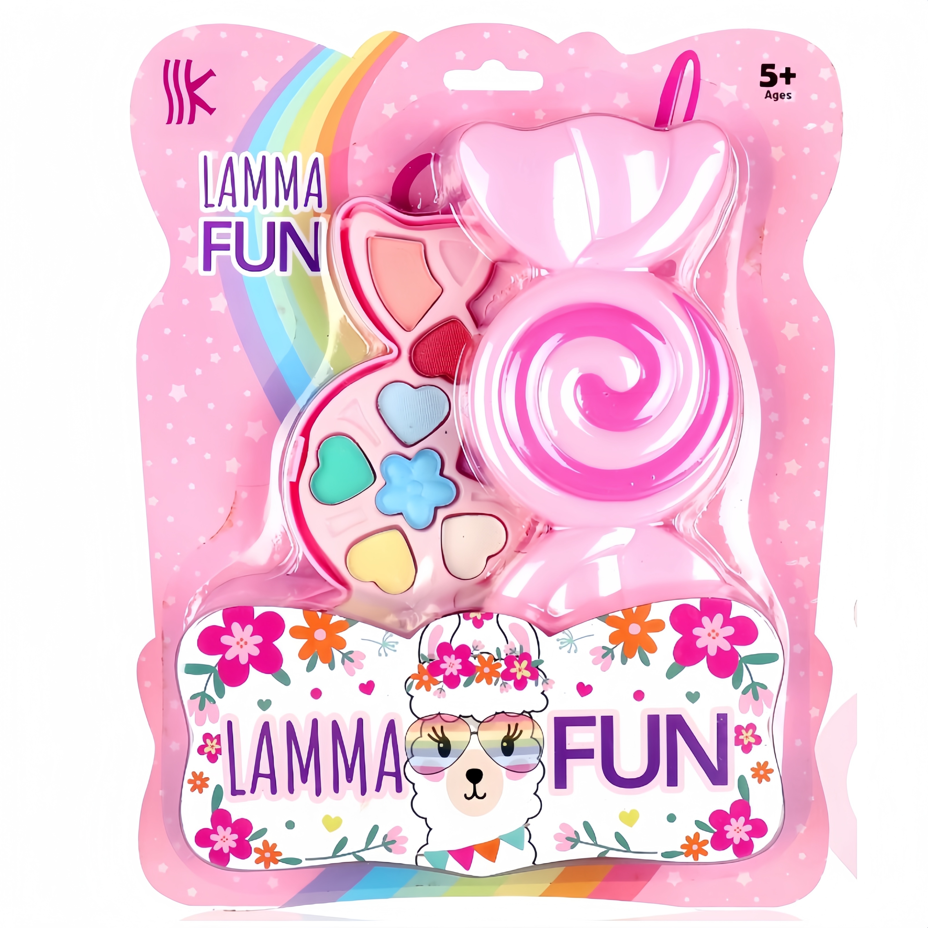 Hot Selling Eco-friendly Kids Safe Plastic Powder Shimmer Finish Eye Shadow Set for Girls & Baby Pretend Play Makeup Kit Toys