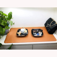 Boîte de rangement créative pour cosmétiques et soins de la peau, organisateur de bureau pliable en cuir Crazy Horse, style minimaliste moderne
