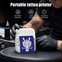 Printer Tato Portabel 2026 Tanpa Tinta, Printer Label Termal Mini, Printer Transfer Tato Nirkabel Saku Sensitif Panas