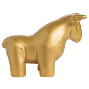 Figura Decorativa de Toro Dorado en PU, Juguete con Forma de Animal, Regalo Artesanal - Product Image 1