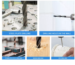 Powerful <b>Drill</b> Twist <b>Drill</b> Manufacturer <b>Drills</b> Sets Hss Metal HSS4241 6542 Black Oxide Sliver&Deming 1/2 Inch Reduced Shank - Product Image 6