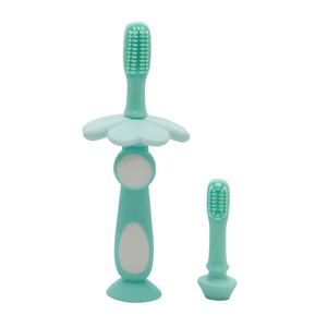 Cepillo de dientes de silicona para bebé de entrenamiento infantil suave de dibujos animados con base de succión - Product Image 3
