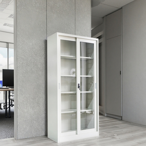 <span class=keywords><strong>Armoire</strong></span> de rangement en métal à 2 portes coulissantes <span class=keywords><strong>Armoire</strong></span> de classement pour <span class=keywords><strong>bureau</strong></span> commercial - Product Image 3