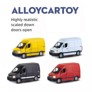 OEM Giao Thông Vận Tải Van Xe Thương Mại Xe Van Kinh Doanh Logo Tùy Chỉnh Diecast Mô Hình Xe Đồ Chơi Cho Quảng Cáo Khuyến Mại Van - Product Image 6