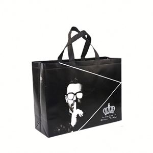 Sac de courses réutilisable en tissu non tissé de haute qualité, vente chaude, sac de supermarché réutilisable - Product Image 1