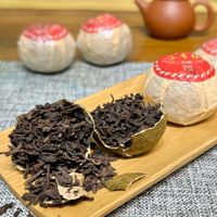Yunnan Kleine Groene Mandarijn Pu'er Rijpe Thee Zongedroogd Paleis Kwaliteit Post-gefermenteerd Fruitig Aroma Bulk Groothandel Aanvoer voor Cafés