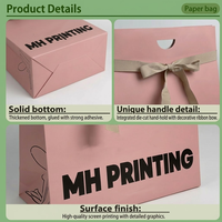 Sacs cadeaux en papier kraft écologiques, recyclables et durables, personnalisés en gros, avec cordon en coton, logo imprimé noir, pour parfums et bougies parfumées
