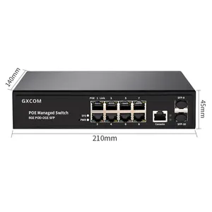 8 port gigabit with 2 sfp slots l2 managed snmp poe switch