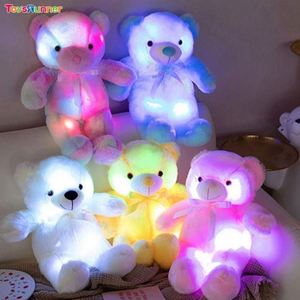 ตุ๊กตาหมีนุ่มนิ่ม ไฟ LED ชาร์จ USB ได้ หลากสีสัน ของขวัญวันเกิด บรรเทาความเครียด ของขวัญสำหรับเด็ก - Product Image 4