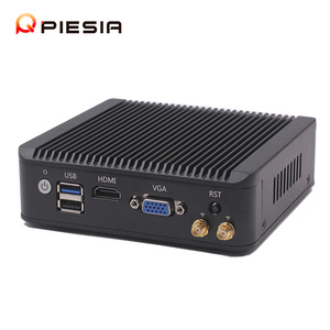 Piesia <span class=keywords><strong>Celeron</strong></span> j4125 J1900 <span class=keywords><strong>atom</strong></span> e3845 Nano Mini PC 8GB Quad Core 4 LAN 1 * HD VGA x86 Router pfsense Barebone Thin Client Mini PC - Product Image 2