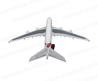 Modèle d'avion en résine Emirates A380 1:160 46CM Jouet en métal moulé sous pression avec lumières LED Collection à succès pour cadeau de vacances Personnalisable