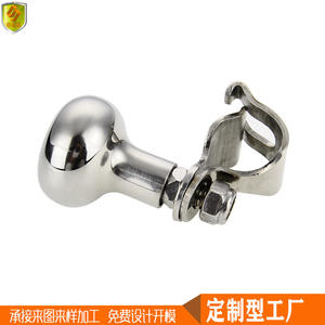 Manivela de Acero Inoxidable Marino, Accesorios de Herraje Negros para Yates, Barcos de Pesca, Piezas de Refuerzo para Volante - Product Image 3