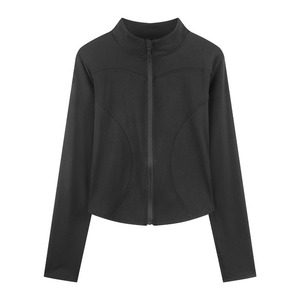 <span class=keywords><strong>Veste</strong></span> de <span class=keywords><strong>Sport</strong></span> et Fitness Zippée pour Femmes en Gros, Douce pour la Peau, Coupe-Vent, Séchage Rapide et Respirante, pour la Gym et le Yoga - Product Image 6