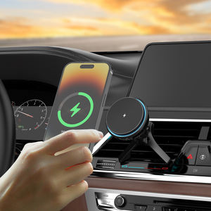 Productos más vendidos 2025 en <span class=keywords><strong>Alibaba</strong></span> Semiconductor ventilador de refrigeración rápido 15W cargador de coche inalámbrico magnético - Product Image 3