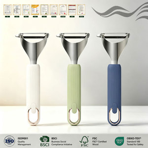 Outil <span class=keywords><strong>de</strong></span> cuisine professionnel, éplucheur <span class=keywords><strong>de</strong></span> légumes anti-rouille, éplucheur manuel portable multifonctionnel en ABS et acier inoxydable, éplucheur <span class=keywords><strong>de</strong></span> fruits et <span class=keywords><strong>de</strong></span> pommes <span class=keywords><strong>de</strong></span> terre - Product Image 1