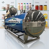 Autoclave de stérilisation Wogoal 1500*6000mm pour la transformation alimentaire, idéal pour les conserves, les bocaux en verre et les bouteilles en PP