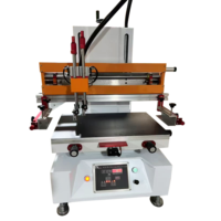 Máquina de serigrafía de mesa semiautomática económica Impresión de Mantel de trabajo al vacío semiautomática