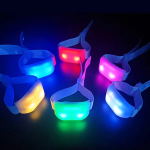 RGB ánh sáng âm thanh kích hoạt có thể điều chỉnh vải Vòng đeo tay pulseras LED âm thanh ritmica ánh sáng lên Vòng đeo tay nhấp nháy âm nhạc LED dây đeo cổ tay - Product Image 5