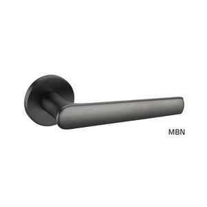 Poignée de <span class=keywords><strong>porte</strong></span> <span class=keywords><strong>ronde</strong></span> en alliage de zinc massif avec un design moderne, finition dorée moletée pour portes en bois - Product Image 4