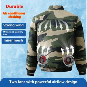 ملابس عمال البناء والتبريد الصيفي تكييف الهواء وحماية سلامة العمل للرجال والنساء ملابس السلامة - Product Image 5