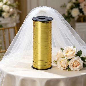 Party Love Gold Ribbon 91M Reusable Party <b>Decorations</b> <b>Birthday</b> Indoor Metal Round - Product Image 4