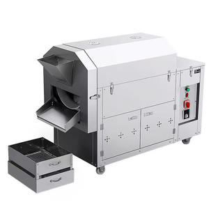 Machine de torréfaction horizontale à tambour, électrique et à gaz, pour châtaignes, arachides, graines de tournesol et produits laitiers, vente en gros - Product Image 2