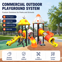 Équipement de terrain de jeux extérieur commercial pour enfants, toboggan transparent en tube pour maternelle, école, parc, communauté, OEM ODM