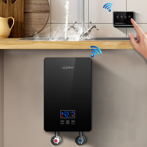 Wifi Mini <span class=keywords><strong>chauffe</strong></span>-<span class=keywords><strong>eau</strong></span> électrique <span class=keywords><strong>instantané</strong></span> pour cuisine bain douche en plastique sans réservoir LED pour usage domestique vente pour hôtels - Product Image 3
