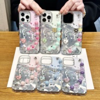 Coques de téléphone portable antichoc en TPU+acrylique avec motif animal et cordon de suspension pour iPhone A07 A17 A37, compatibles avec iPhone 14 15 16 17 Pro Max