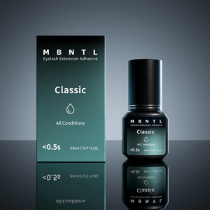 กาวต่อขนตา MBNTL ผลิตในเกาหลี ชนิดน้ำ-สต็อกในคลังสินค้า-0.5s HQ ปราศจากการทดลองกับสัตว์ มังสวิรัติ กันน้ำ ติดทนนาน 8 สัปดาห์ - Product Image 1