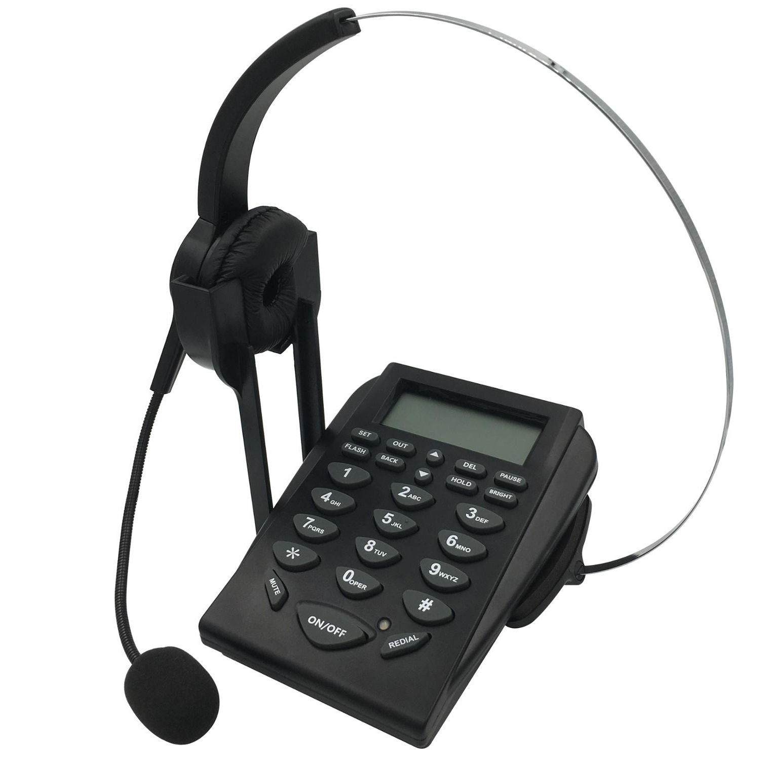 HT310 Professional FSK/DTMF Caller ID Headset with Noise Cancellation